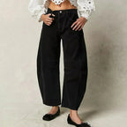 Women's High Waist Jeans – Relaxed Fit Denim Jeans – Hanna