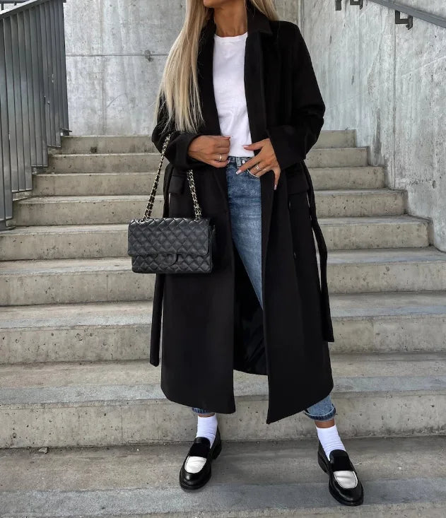 Women's Trench Coat – Classic Long Coat – Abigail