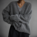 Women's Structured Statement Cardigan – Refined Long Sleeve Cardigan