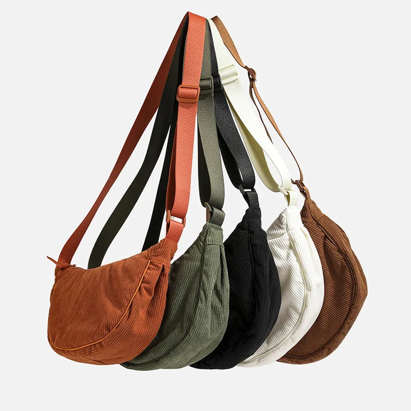 Women's Corduroy Crossbody Bag – Casual Mini Crossbody Bag – Josepha