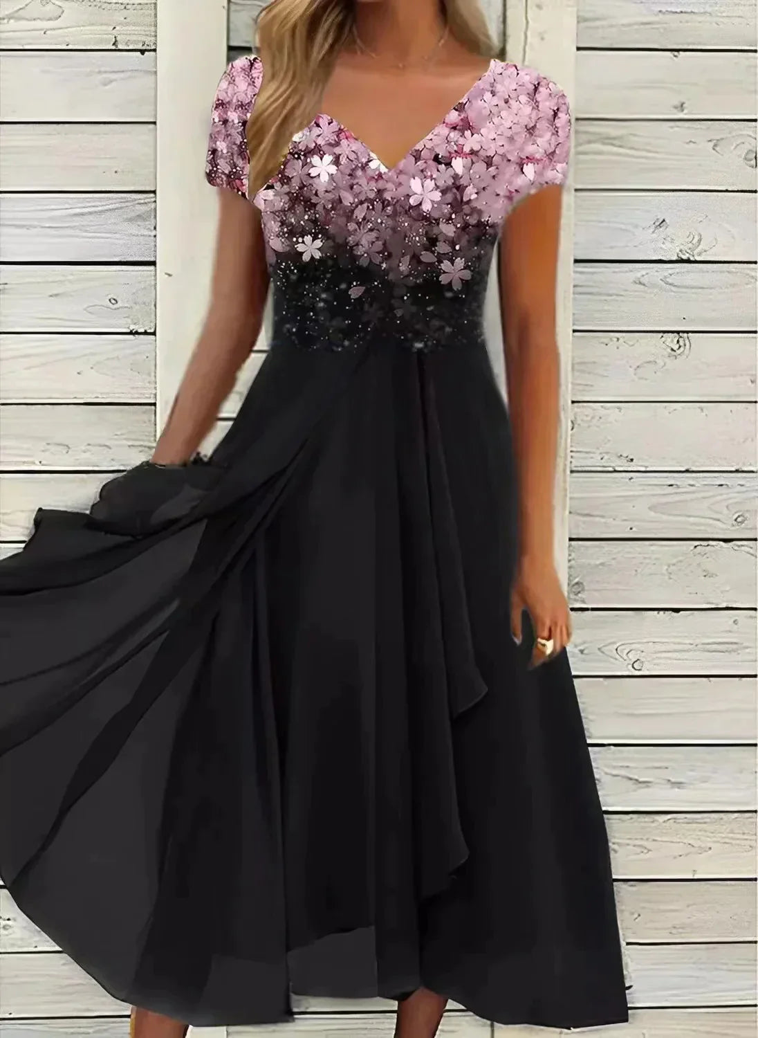 Marigon | Floral Maxi Occasion Dress