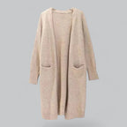 Women's Open Front Longline Cardigan – Classic Relaxed Fit Cardigan
