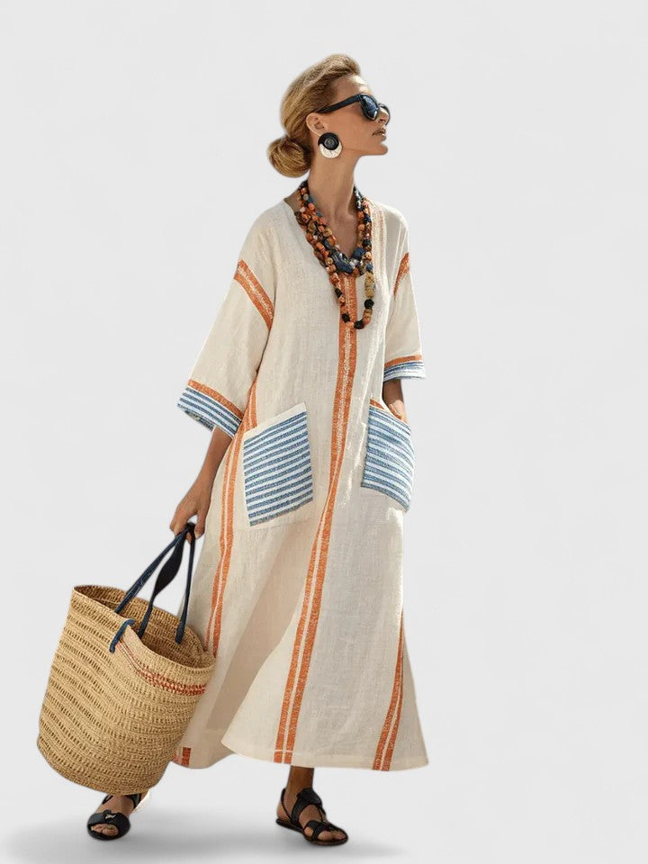 Women's Elegant Maxi Dress – Flowing Occasion Dress – Kyvanna