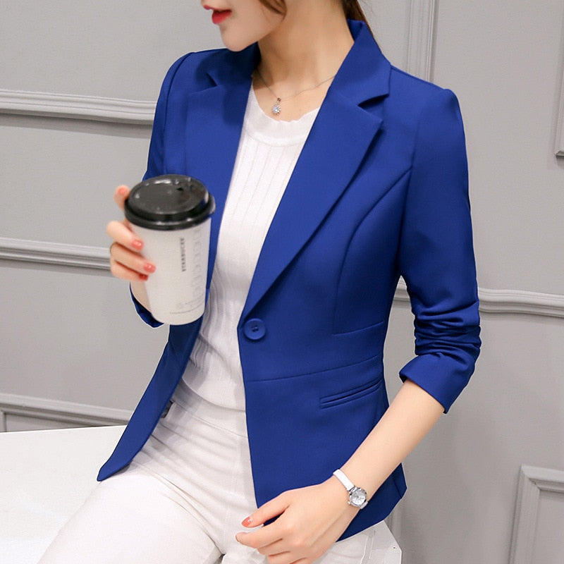 Women's Cropped Blazer – Relaxed Fit Blazer – Aubrey