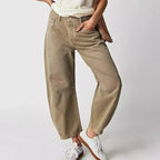Women's High Waist Jeans – Relaxed Fit Denim Jeans – Hanna