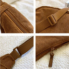 Women's Corduroy Crossbody Bag – Casual Mini Crossbody Bag – Josepha