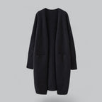 Women's Open Front Longline Cardigan – Classic Relaxed Fit Cardigan