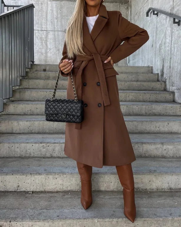 Women's Trench Coat – Classic Long Coat – Abigail