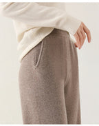 Women's Knit Pants – High Waist Wide Leg Pants