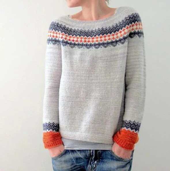 Women's Christmas Nordic Sweater – Festive Pattern Winter Sweater