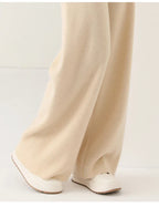 Women's Knit Pants – High Waist Wide Leg Pants