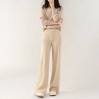 Women's Knit Pants – High Waist Wide Leg Pants