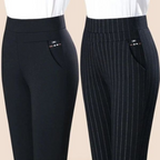 Women's Slim Fit Dress Trousers – Stretch Tailored Day-to-Evening Pants