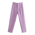 Women's Straight Leg Dress Pants – Wrinkle Resistant Tailored Trousers