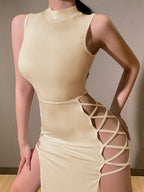 Women's Shimmer Evening Dress – Festive Formal Occasion Dress