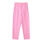 Women's Straight Leg Dress Pants – Wrinkle Resistant Tailored Trousers