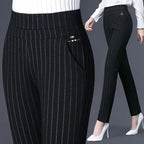 Women's Slim Fit Dress Trousers – Stretch Tailored Day-to-Evening Pants