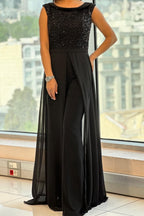 Women's Sleeveless Textured Jumpsuit – Fitted Casual Summer Jumpsuit