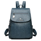 Women's Anti-Theft Faux Leather Backpack – Secure Everyday Backpack – Charlotte