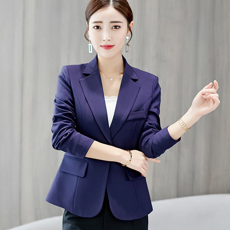 Women's Cropped Blazer – Relaxed Fit Blazer – Aubrey