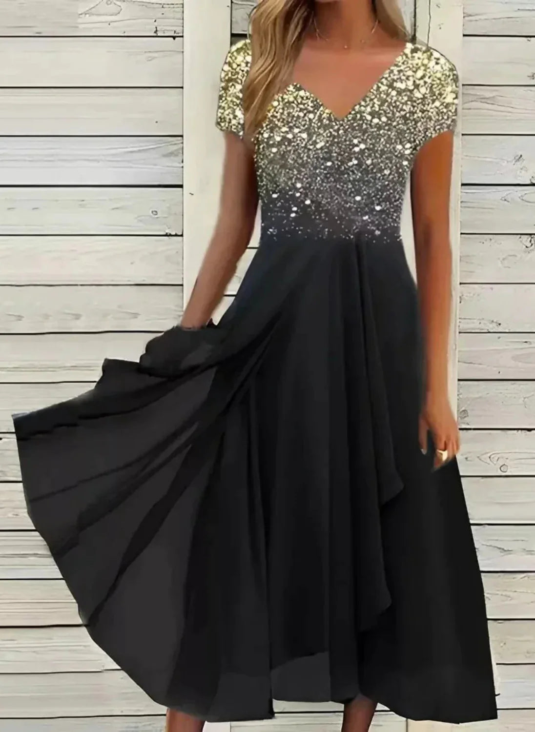 Marigon | Floral Maxi Occasion Dress