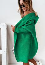 Women's Oversized Longline Cardigan – Relaxed Statement Sleeve Cardigan