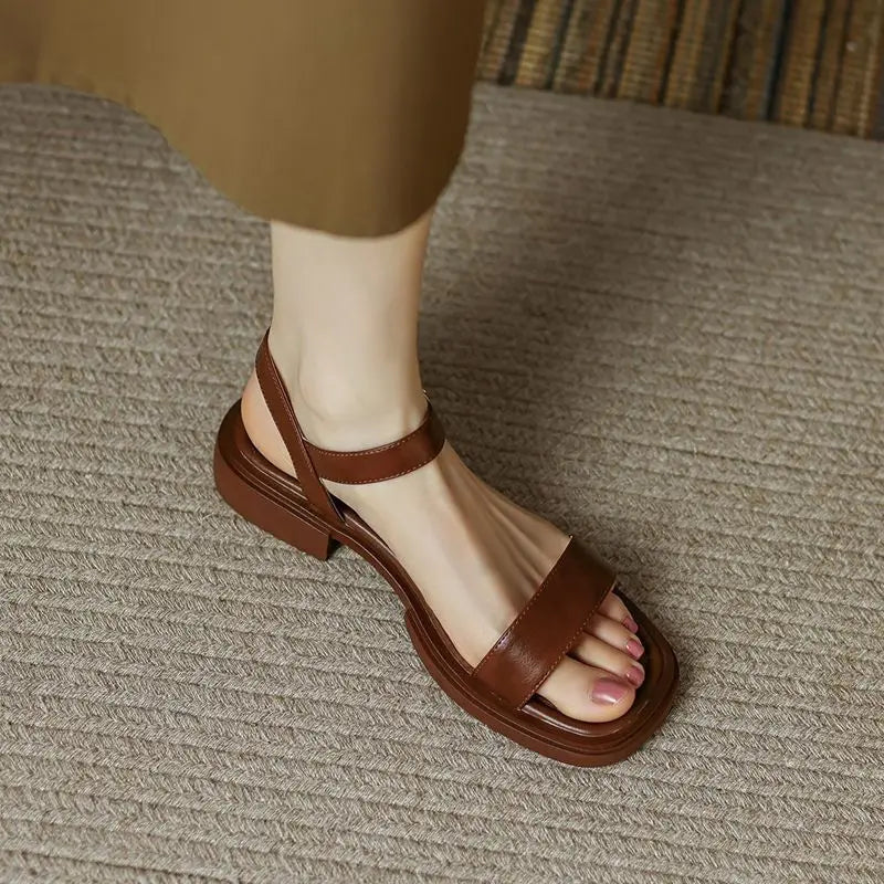 Women’s Vegan Leather Sandals – Soft Comfort Walking Sandals – Molly