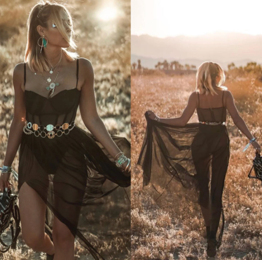 Women's Vintage Festival Dress – Retro Inspired Flowy Dress