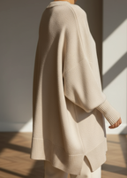 Women's Relaxed Oversized Sweater – Loose Fit Long Sleeve Knit Pullover
