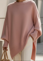 Women's Relaxed Oversized Sweater – Loose Fit Long Sleeve Knit Pullover