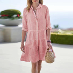 Women's Midi Dress – Breezy Summer Dress – Odessa