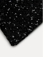 Women's Sparkle Sequin Mini Dress – Statement Shoulder Cocktail Party Dress
