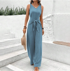 Women's Elegant Jumpsuit – Wide Leg Occasion Jumpsuit – Amelita