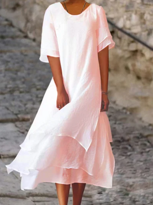 Women's Relaxed Summer Dress – Flowy Casual Day Dress