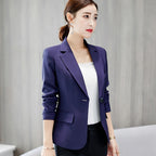 Women's Cropped Blazer – Relaxed Fit Blazer – Aubrey