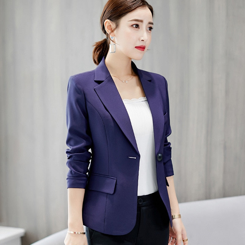 Women's Cropped Blazer – Relaxed Fit Blazer – Aubrey