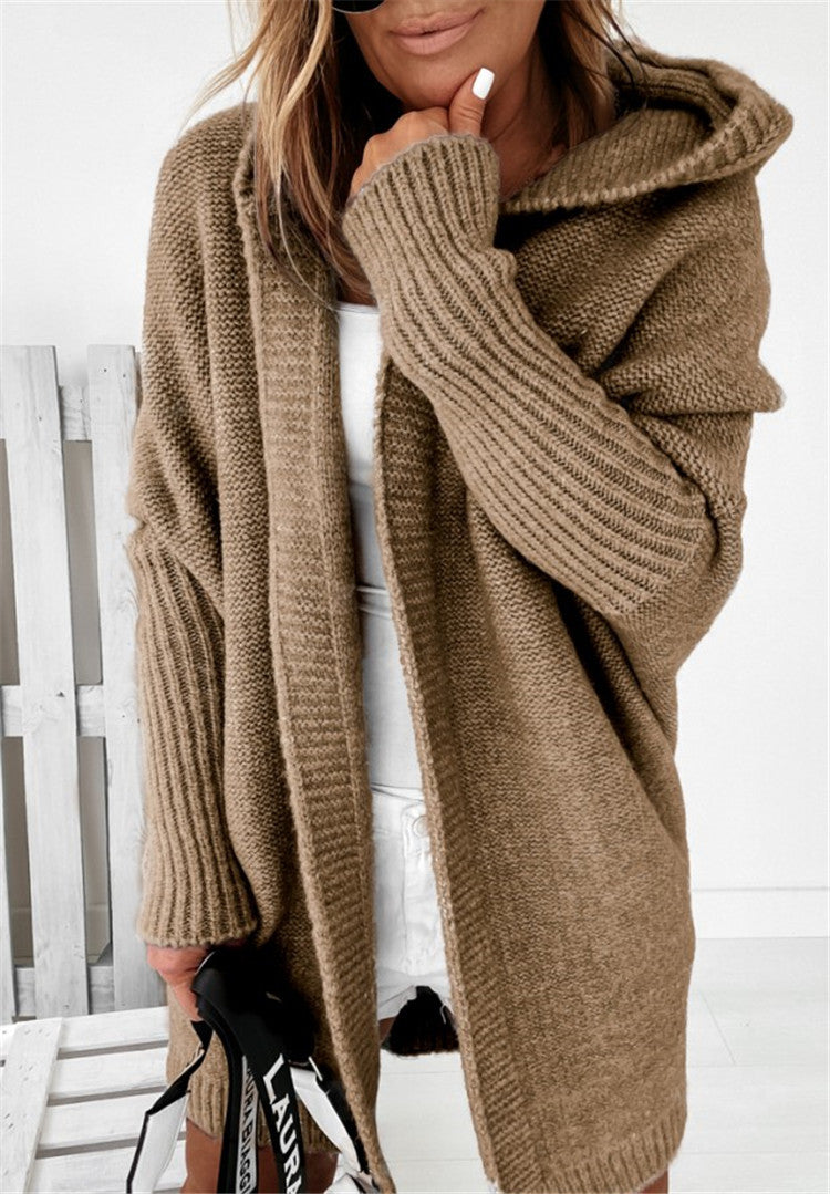Women's Oversized Longline Cardigan – Relaxed Statement Sleeve Cardigan