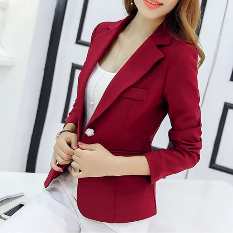 Women's Cropped Blazer – Relaxed Fit Blazer – Aubrey