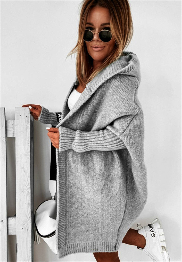 Women's Oversized Longline Cardigan – Relaxed Statement Sleeve Cardigan