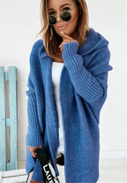 Women's Oversized Longline Cardigan – Relaxed Statement Sleeve Cardigan