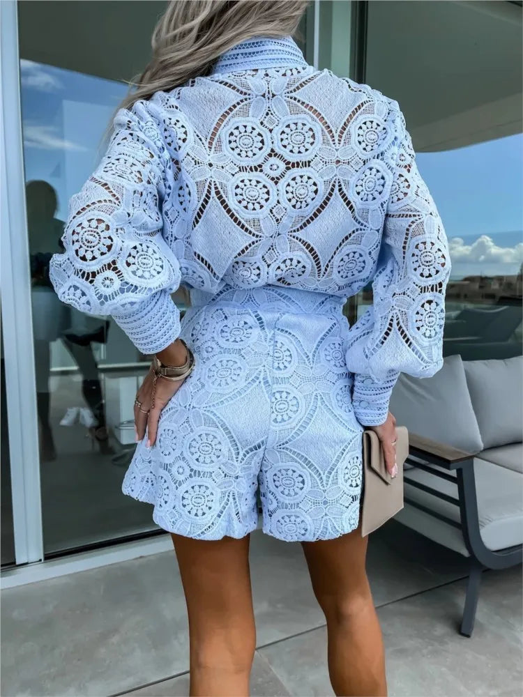 Women's Lace Set – Elegant Two-Piece Set – Veanne