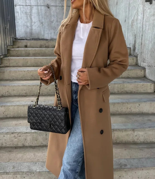 Women's Trench Coat – Classic Long Coat – Abigail