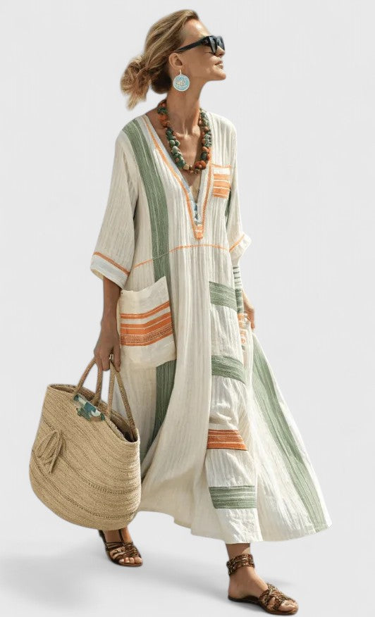Women's Elegant Maxi Dress – Flowing Occasion Dress – Kyvanna