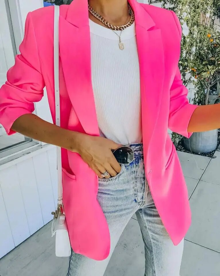 Women's Oversized Blazer – Tailored Casual Blazer – Raine