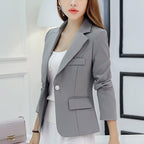 Women's Cropped Blazer – Relaxed Fit Blazer – Aubrey