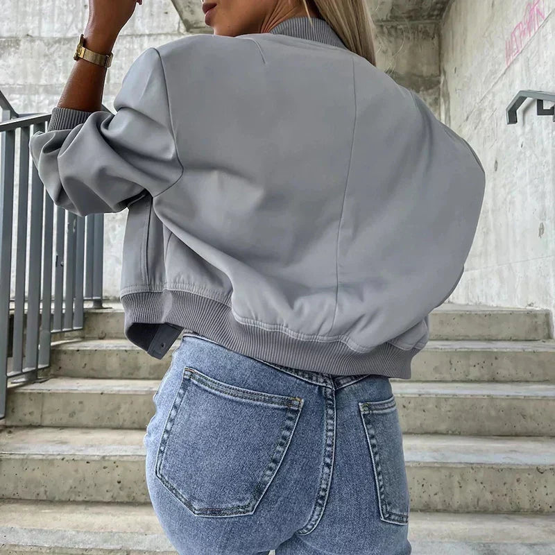 Women's Structured Short Jacket – Tailored Casual Everyday Jacket