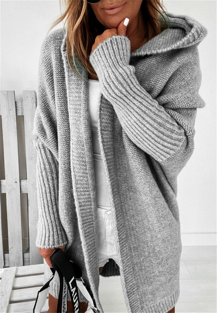 Women's Oversized Longline Cardigan – Relaxed Statement Sleeve Cardigan