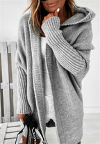 Women's Oversized Longline Cardigan – Relaxed Statement Sleeve Cardigan