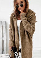 Women's Oversized Longline Cardigan – Relaxed Statement Sleeve Cardigan