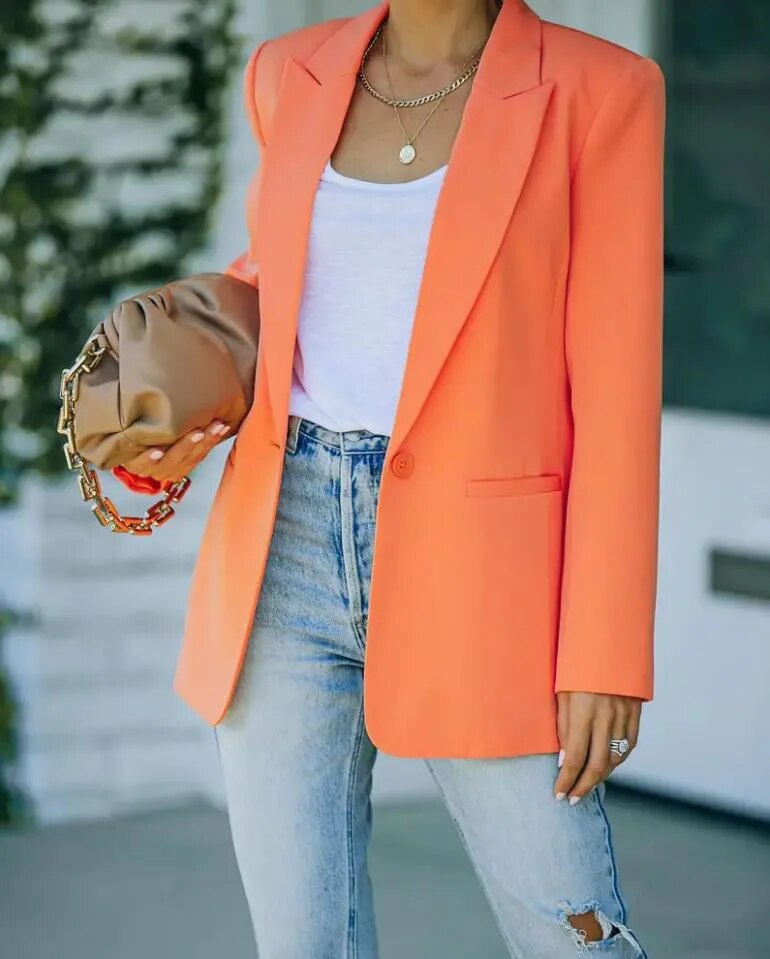Women's Oversized Blazer – Tailored Casual Blazer – Raine